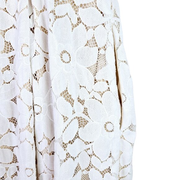 Lulu's Sweetest Love Story Full Lace Overlay Bodice, High Neckline w/ Cap Sleeve - Picture 7 of 12